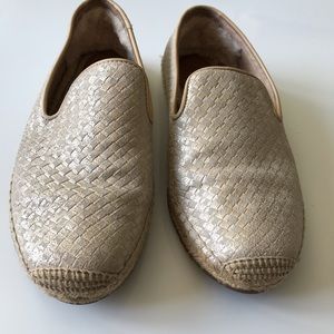 UGG Women's Sandrine Metallic Leather Espadrilles